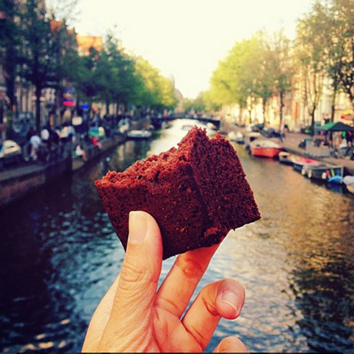 Brownie em Amsterdã
