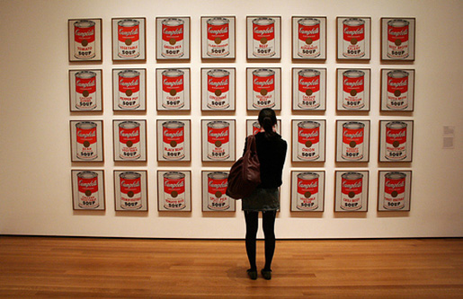 As pinturas de Warhol (Fonte: Obvious Mag)