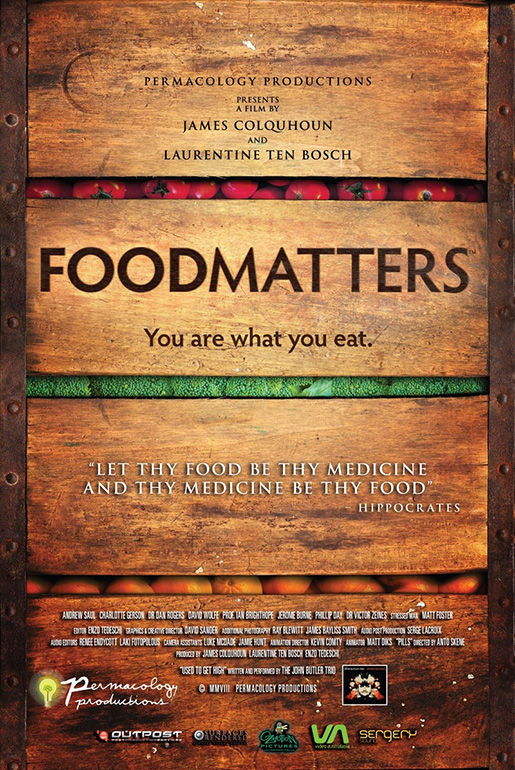 capa do documentário "Food Matters"