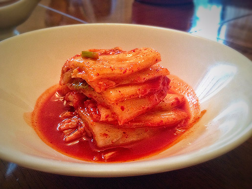 Kimchi: acelga condimentada e apimentada