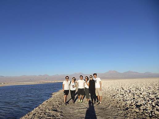 Nós no Salar do Atacama