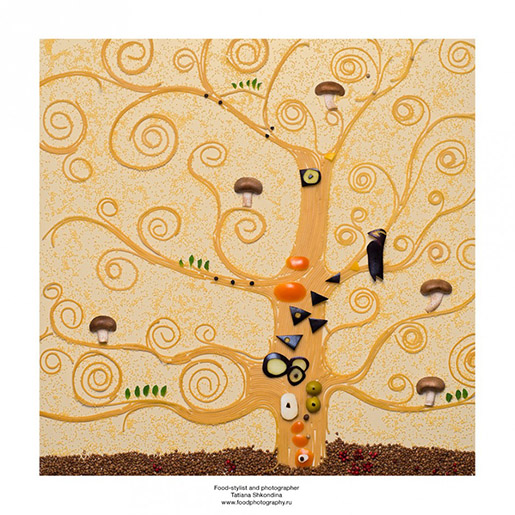 Gustav Klimt: massa e legumes