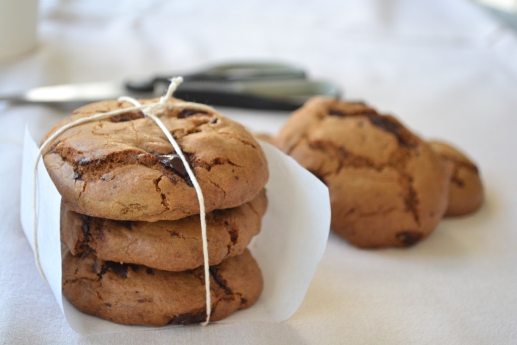 Cookies Integrais de Chocolate - sem glúten, sem lactose, sem açúcar refinado