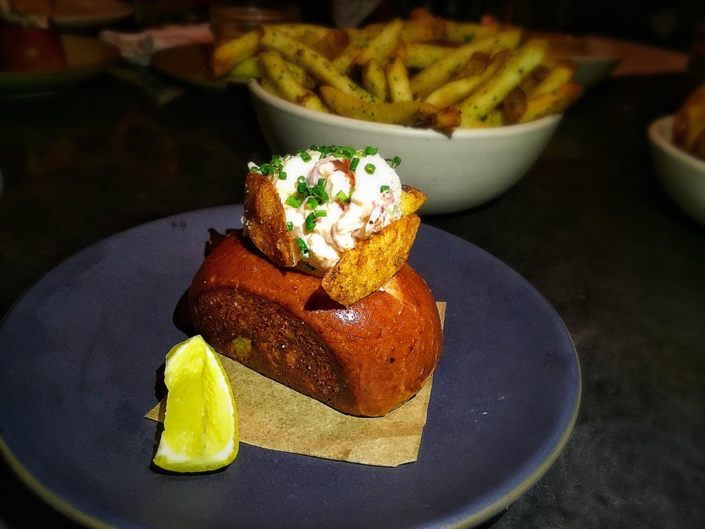 Lobster Roll with celery and lemon aioli ($9 each)